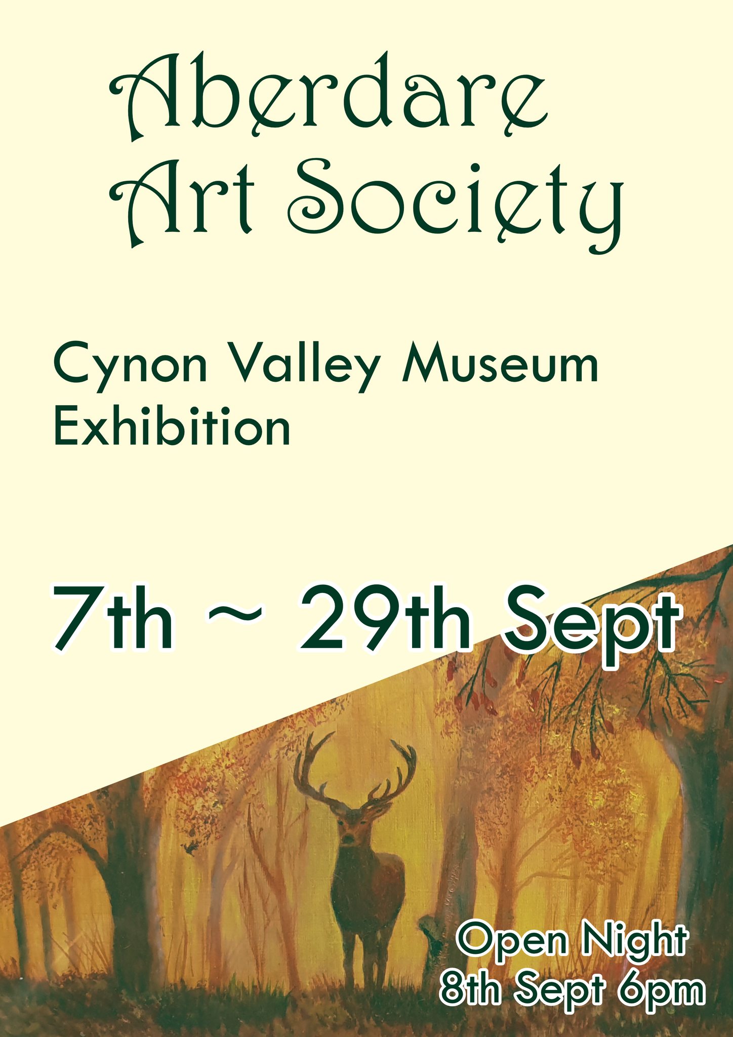 Artwork display from Cynon Valley Museum Exhibition